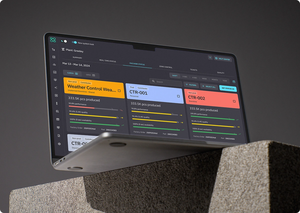 monitor with various stats